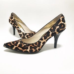michael kors leopard heels